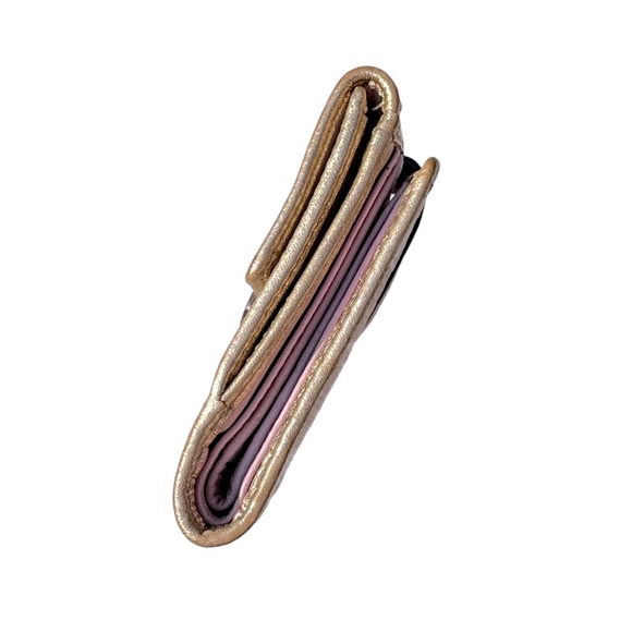 EUC Gold Shimmery Coach Wallet - Picture 4 of 11